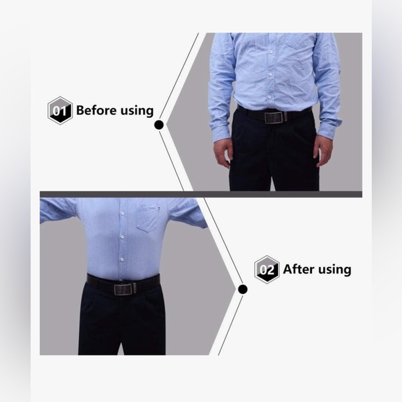 Shirt stays - one pair (2 stays) Adjustable Shirt Holders - Picture 4 of 4